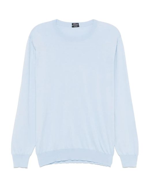 メンズ Kiton コットン Tシャツ Blue