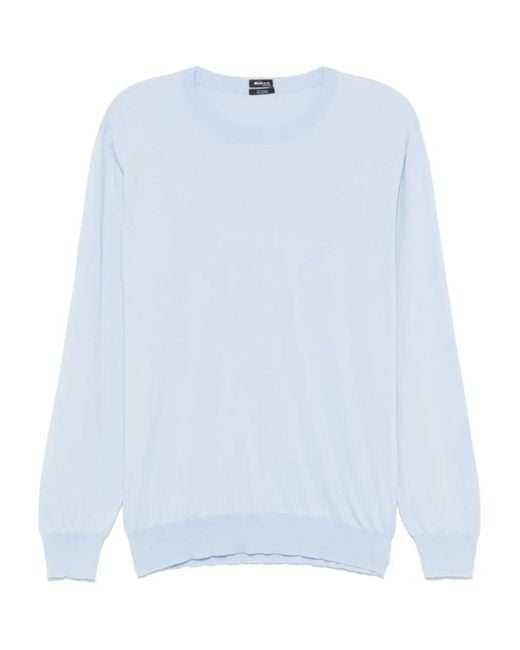 メンズ Kiton コットン Tシャツ Blue