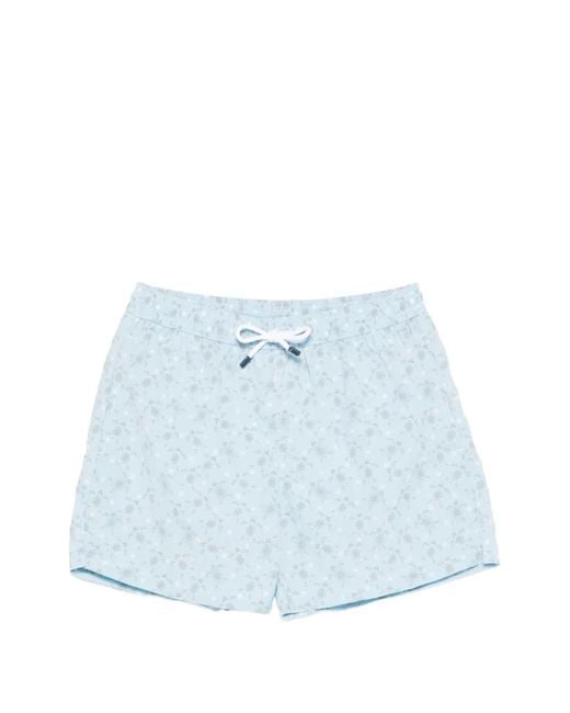 Bañador Estampado Fedeli de hombre de color Blue