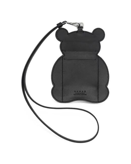Hogan White Panda-Patch Card Holder
