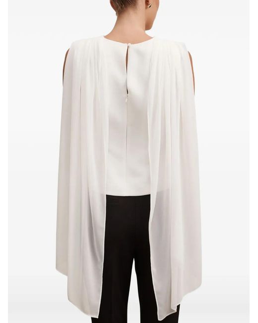 EVER NEW White Dara Draped Top