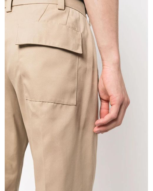 PT Torino Natural Pressed-Crease Chino Trousers for men