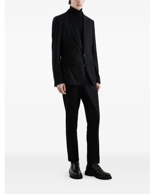 Dolce & Gabbana Black Single-Breasted Blazer for men
