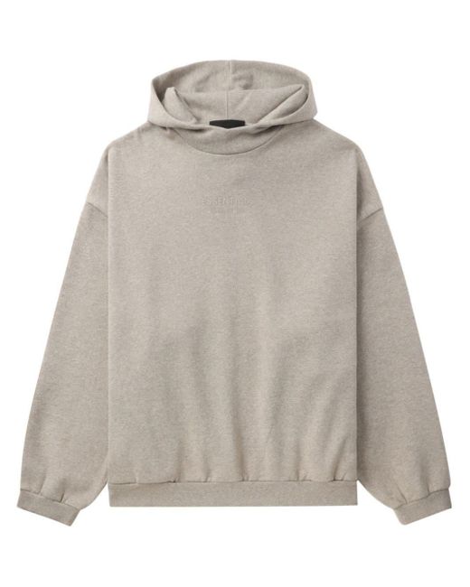 Fear Of God Gray Essentials Cotton Hoodie for men