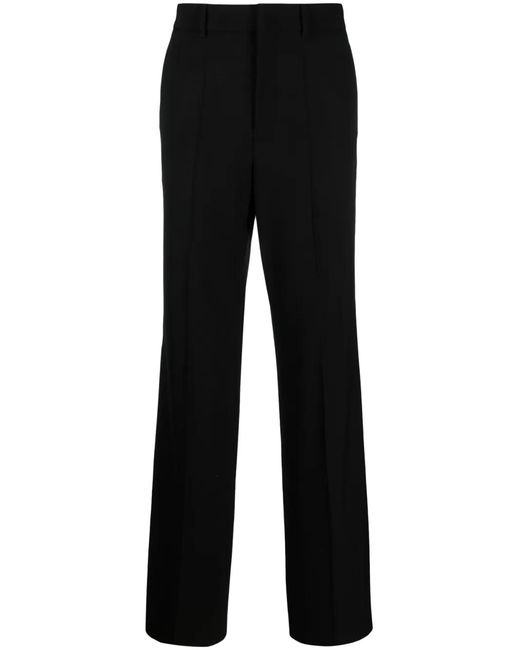 Valentino Garavani Black Virgin Wool Tailored Trousers for men