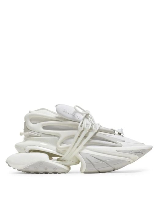 Balmain White Unicorn Sneakers