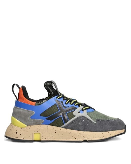 Munich Blue Click 101 Cross-Detail Sneakers for men