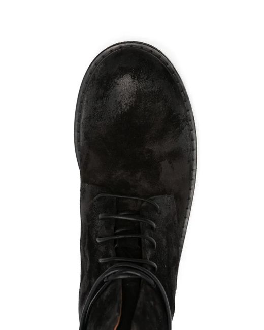 Marsèll Black Lace-Up Combat Boots