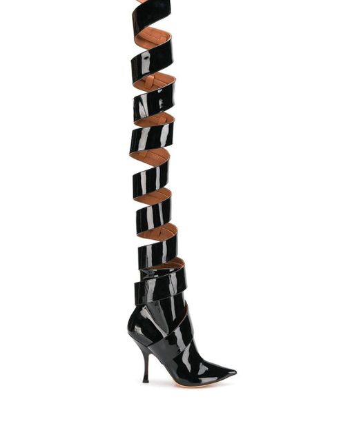 Y. Project Black High Spiral Boots