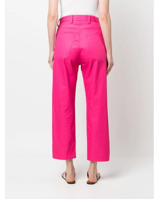 Pantalones Rectos Capri Sofie D'Hoore de color Pink