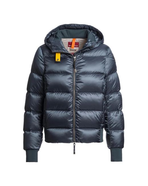 Parajumpers Blue Doudoune Mariah À Capuche