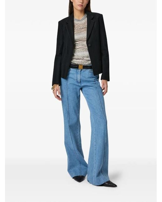 Missoni Blue Zigzag-Pattern Blazer