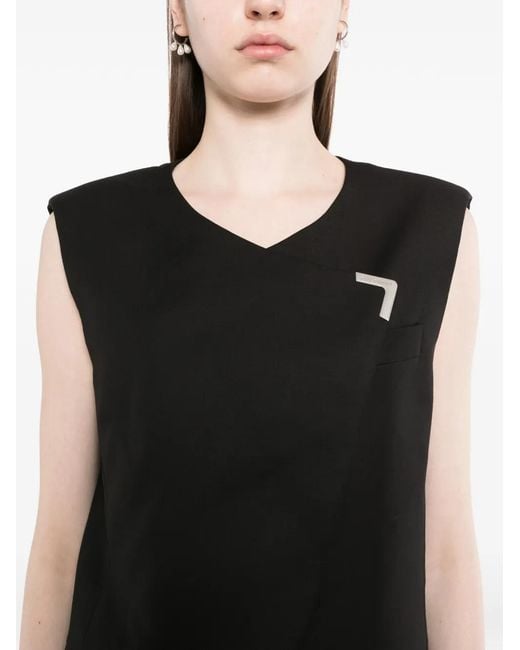 Karl Lagerfeld Black Veston À Plaque Logo