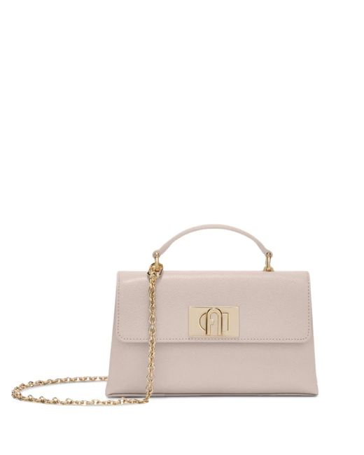 Furla Natural Mini Top-Handle Chain Bag