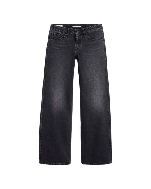 Jean Ample À Taille Basse Levi's en coloris Blue