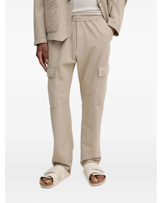 Pantalones con cinturilla elástica Barena de hombre de color Natural