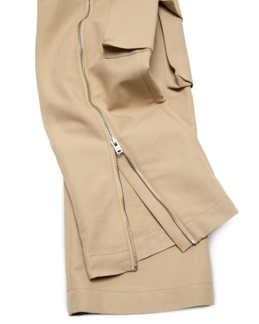 Acne Natural Layered Satin Trousers
