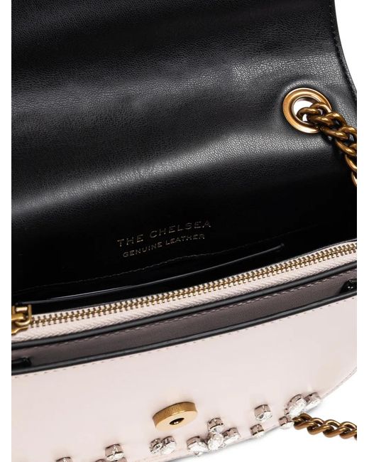 Kurt Geiger Pink Sac À Bandoulière Orné De Cristaux Chelsea