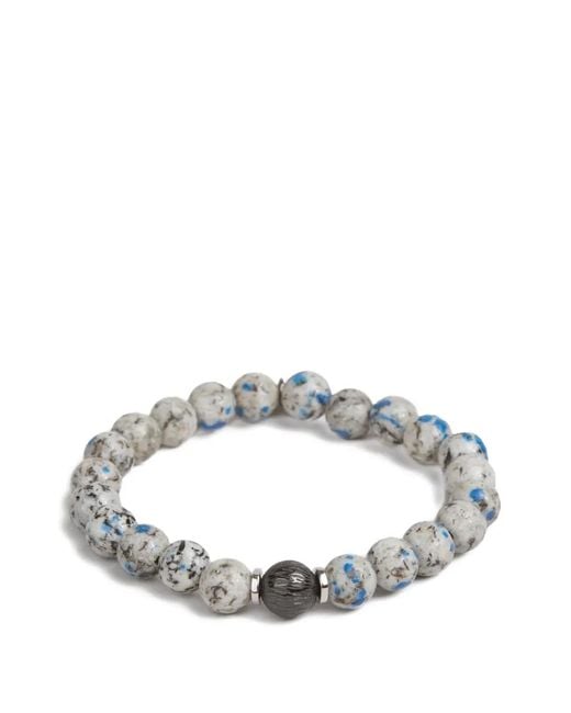 Tateossian Metallic Beaded Bracelet for men