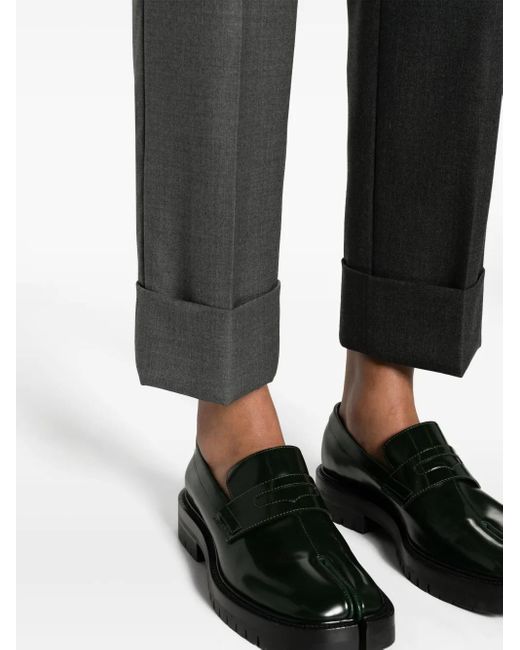 Thom Browne Gray Tapered-Leg Wool Trousers