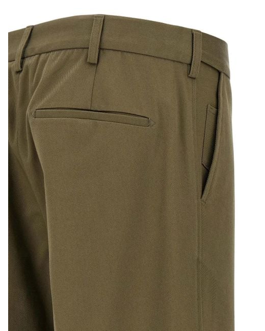 Cellar Door Green Leone Tailored Trousers for men