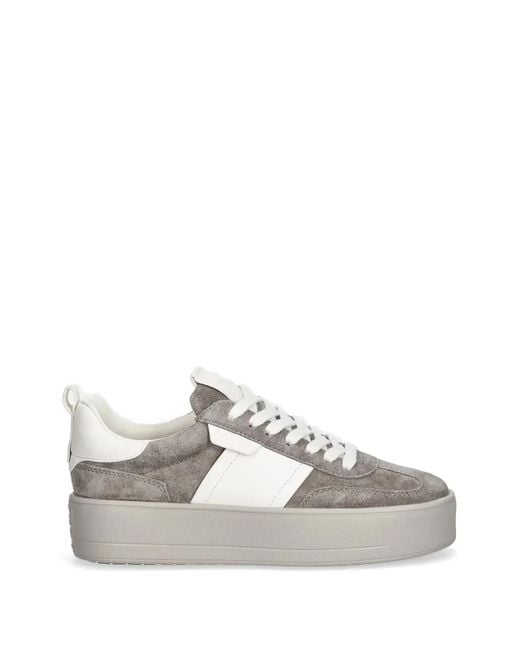 Kennel & Schmenger White Bang Suede Platform Sneakers