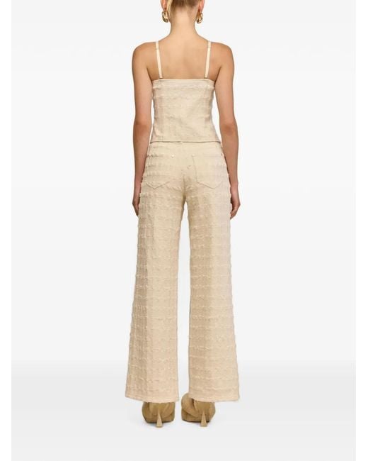 Cult Gaia Natural Katya Boucle Trousers