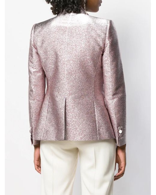 DSquared² Pink Glitter Single Breasted Blazer