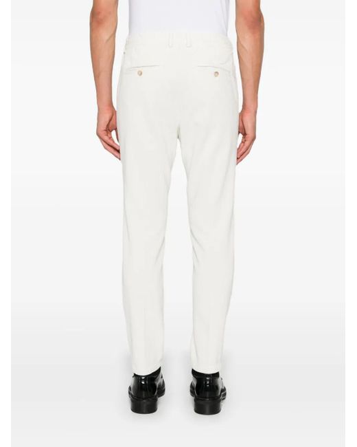 Cruna White Mitte Trousers for men