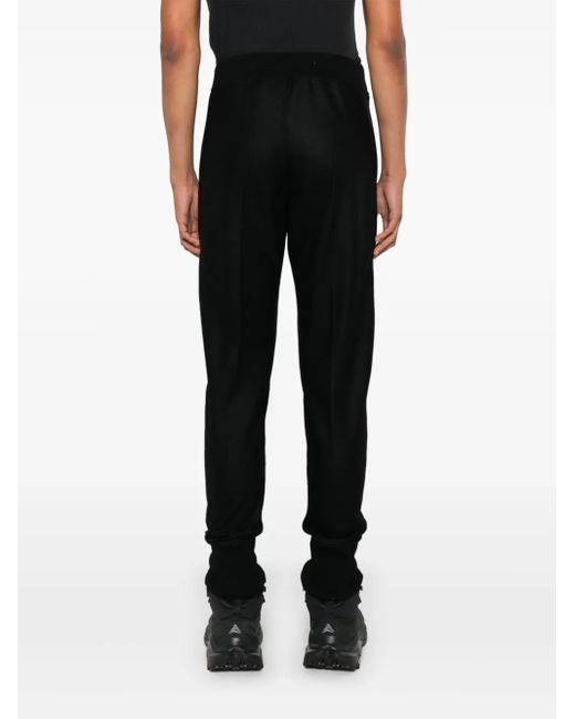 Jil Sander Black Wool Track Pants for men