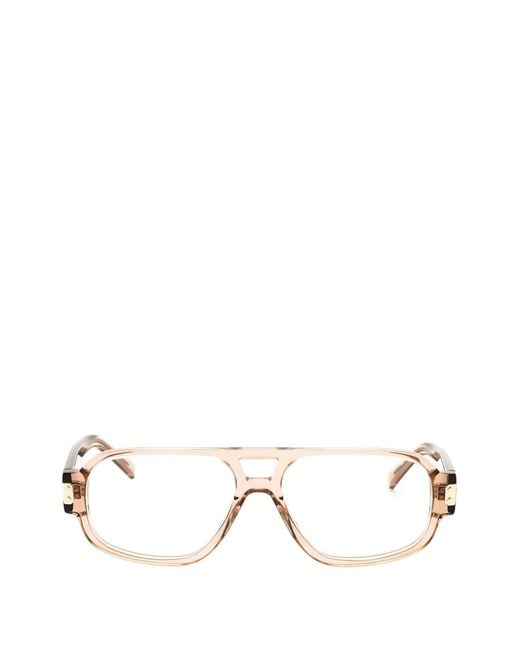 MCM Pink Pilot-Frame Glasses for men