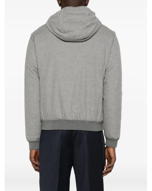 Moorer Kapuzenjacke mit Reißverschluss in Gray für Herren