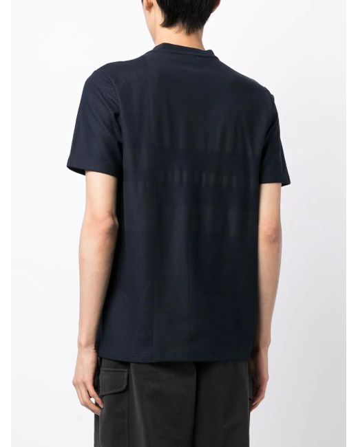 Dunhill Blue Jacquard Crew-Neck T-Shirt for men