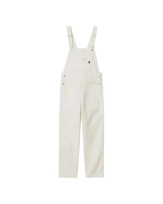 Carhartt White Bib Overalls