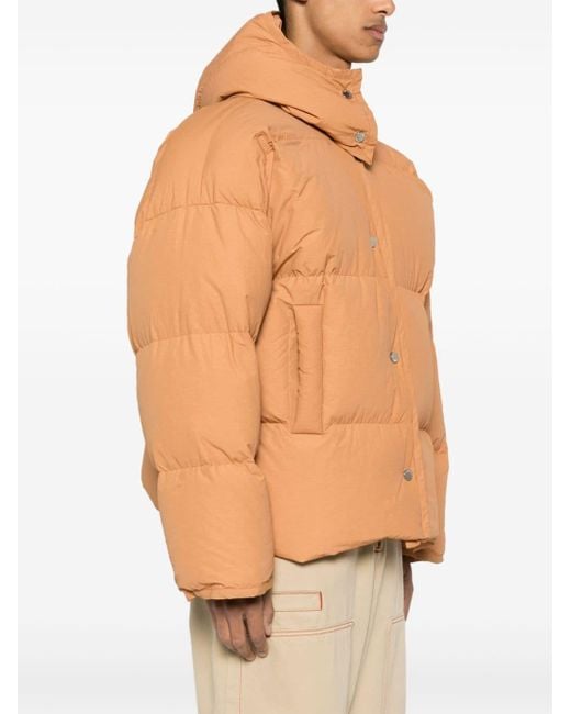 Nanushka Orange Jolyn Puffer Jacket