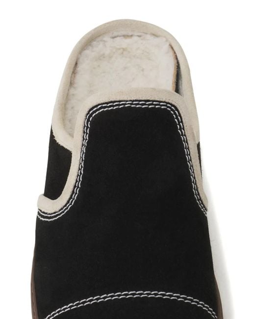 Lanvin Black Suede Leather Slip-On Sneakers for men