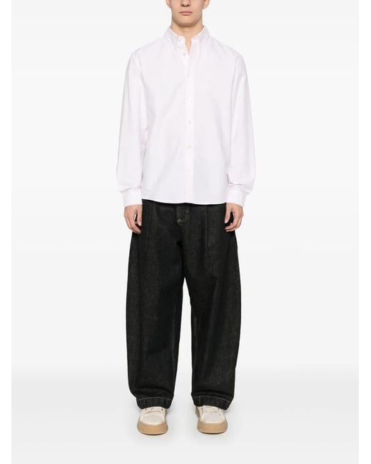 A.P.C. White Greg Shirt for men
