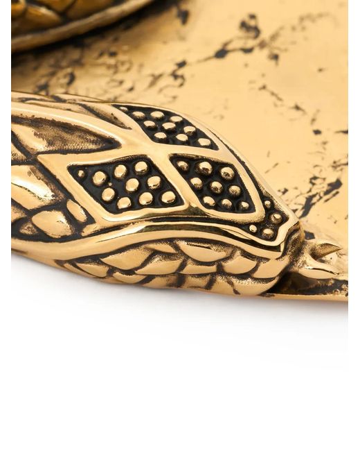 Roberto Cavalli Metallic Snake-Embellishment Choker Necklace