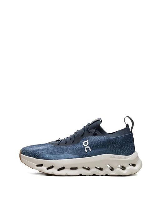 On Shoes Blue Cloudsolo Logo Detail Sneakers for men