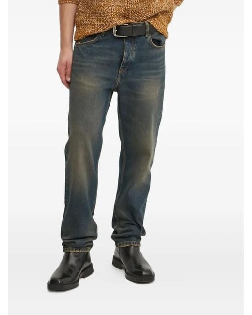 Jeans Con Effetto Schiarito di Won Hundred in Blue da Uomo