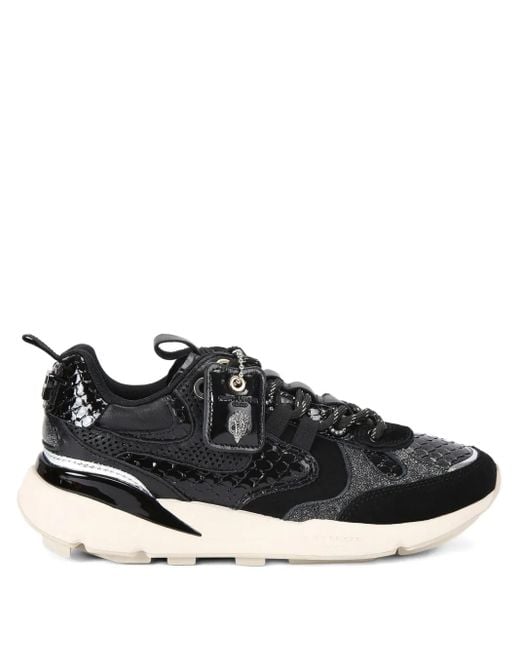 Baskets Kurt Runner À Effet Peau De Serpent Kurt Geiger en coloris Black