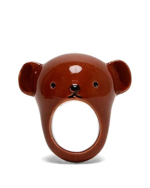 Andres Gallardo Brown Boris Porcelain Ring