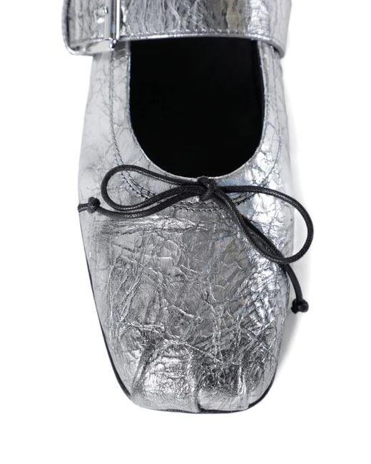 Ann Demeulemeester White Zoey Ballet Flats