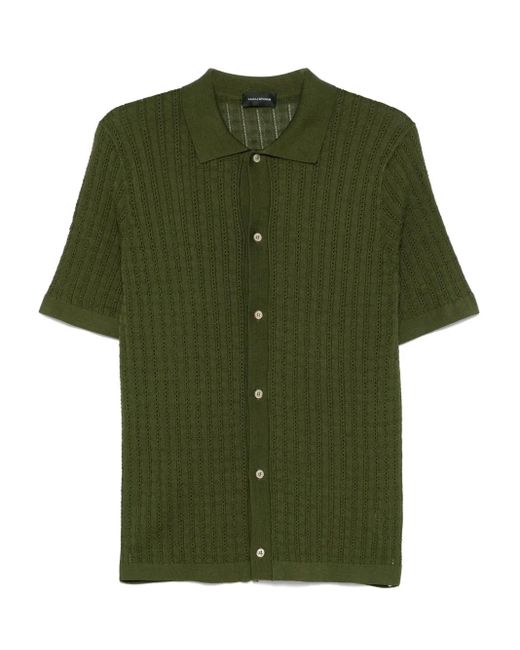Tagliatore Gestricktes Hemd in Green für Herren
