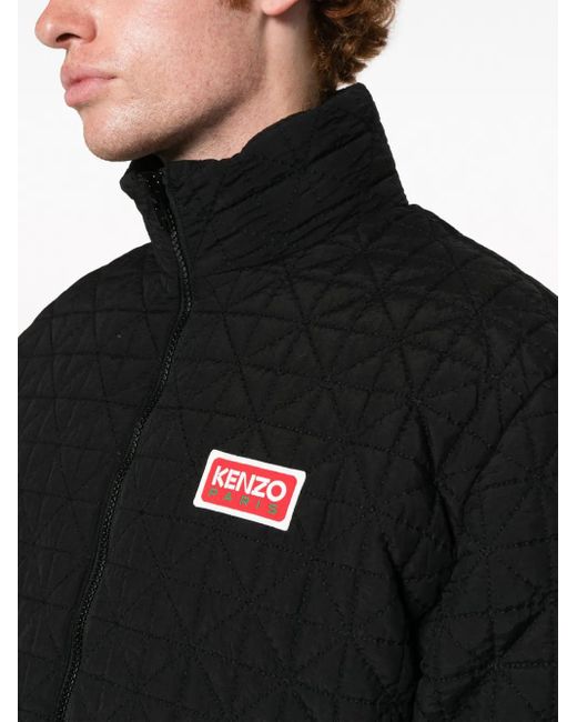 KENZO Black Jacket With Logo for men