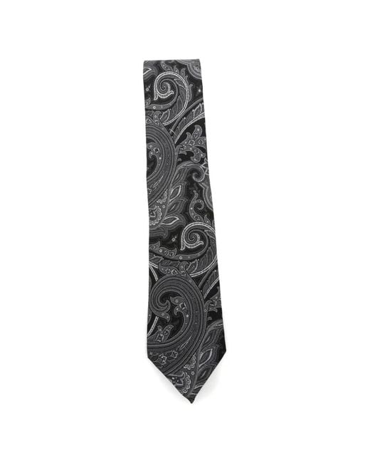 Gabriele Pasini White Paisley-Print Tie for men