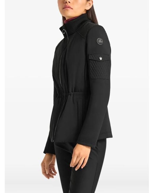 Fusalp Black Quilted-Panel Jacket
