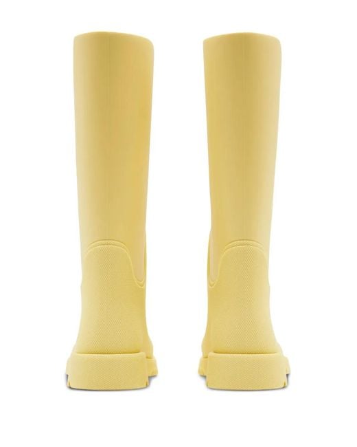 Burberry Yellow Rubber Marsh High Boots