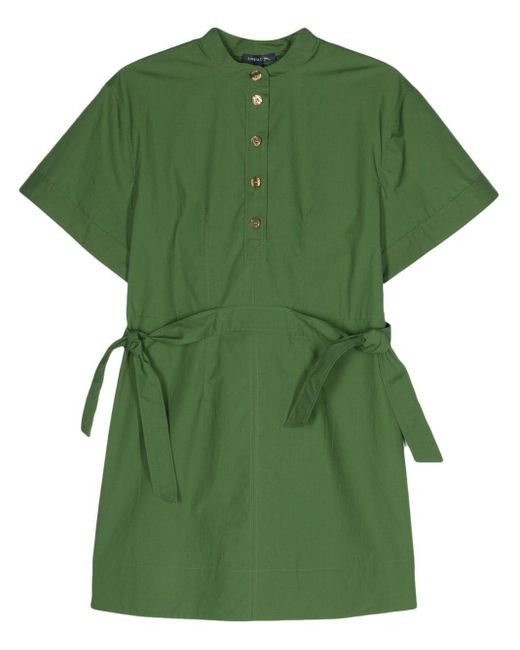 Soeur Green Wanda Cotton Mini Dress