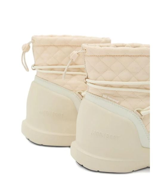 Bottines Mezzaluna À Design Matelassé Moon Boot en coloris Natural